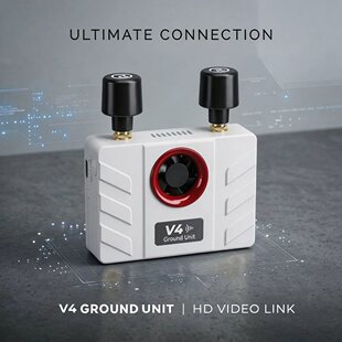 聚合V4数字图传支持4G图传模块数传遥控器转发支持吊舱云台低延时
