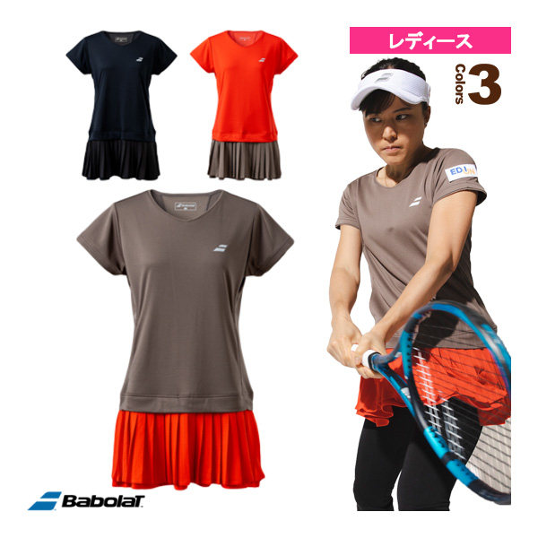 23年春夏日本正品BABOLAT百保利女士成人网球羽毛球连衣裙速干