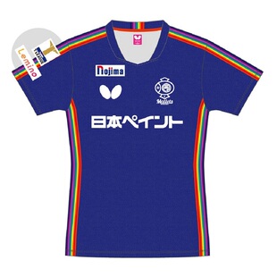 23新款日本正版Butterfly蝴蝶女款乒乓球服宽松速干短袖t恤限量款