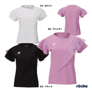网球羽毛球服短袖 23年新款 Roche罗氏女款 正品 透气速干 日本原装