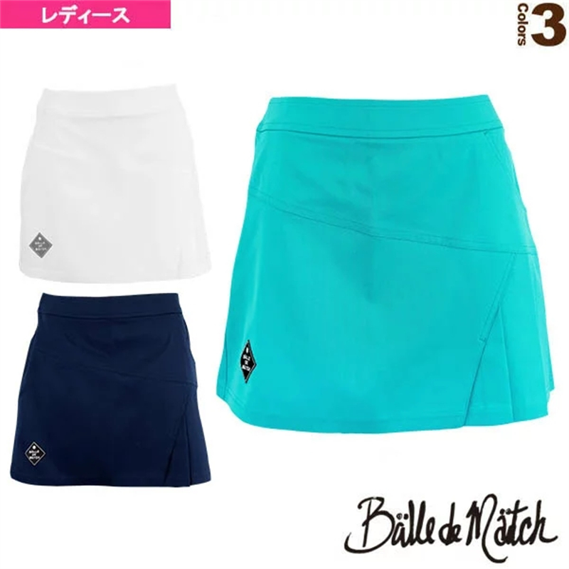 日本代购正品Balle De Match女款运动羽毛球网球服短裙日本制