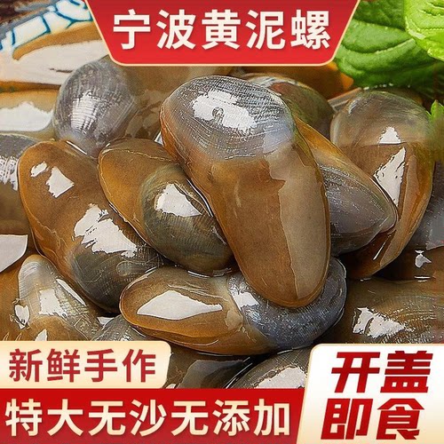 胖子宁波黄泥螺即食罐装特大无沙生腌制海鲜下酒菜舟山8A醉泥螺皇