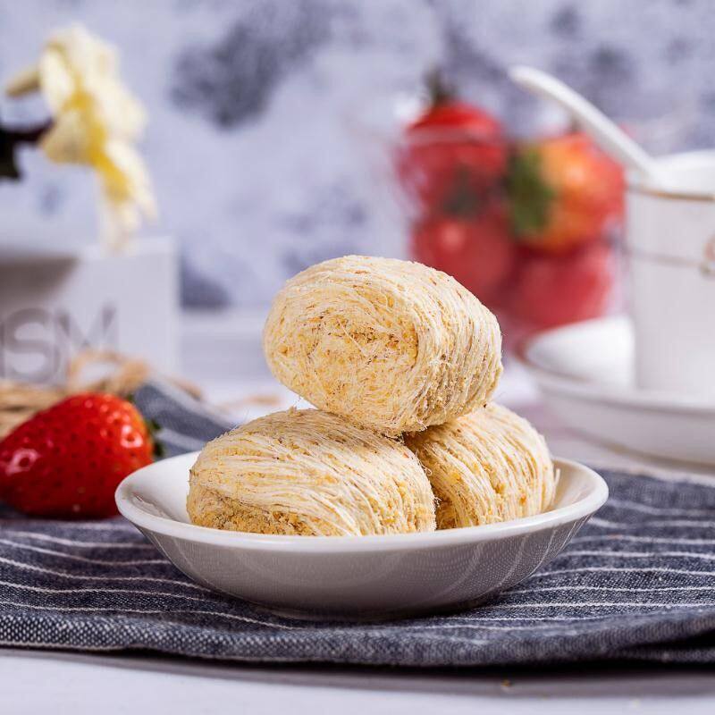 忆曹坊龙须酥一合酥黑芝麻味花生味盒装200g共9个安徽亳州特产