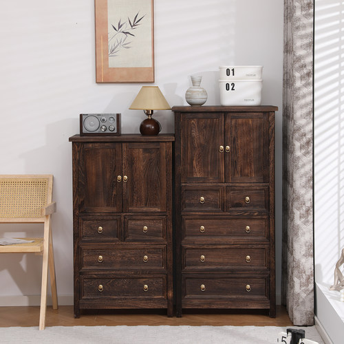 新中式实木餐边柜客厅靠墙储物柜