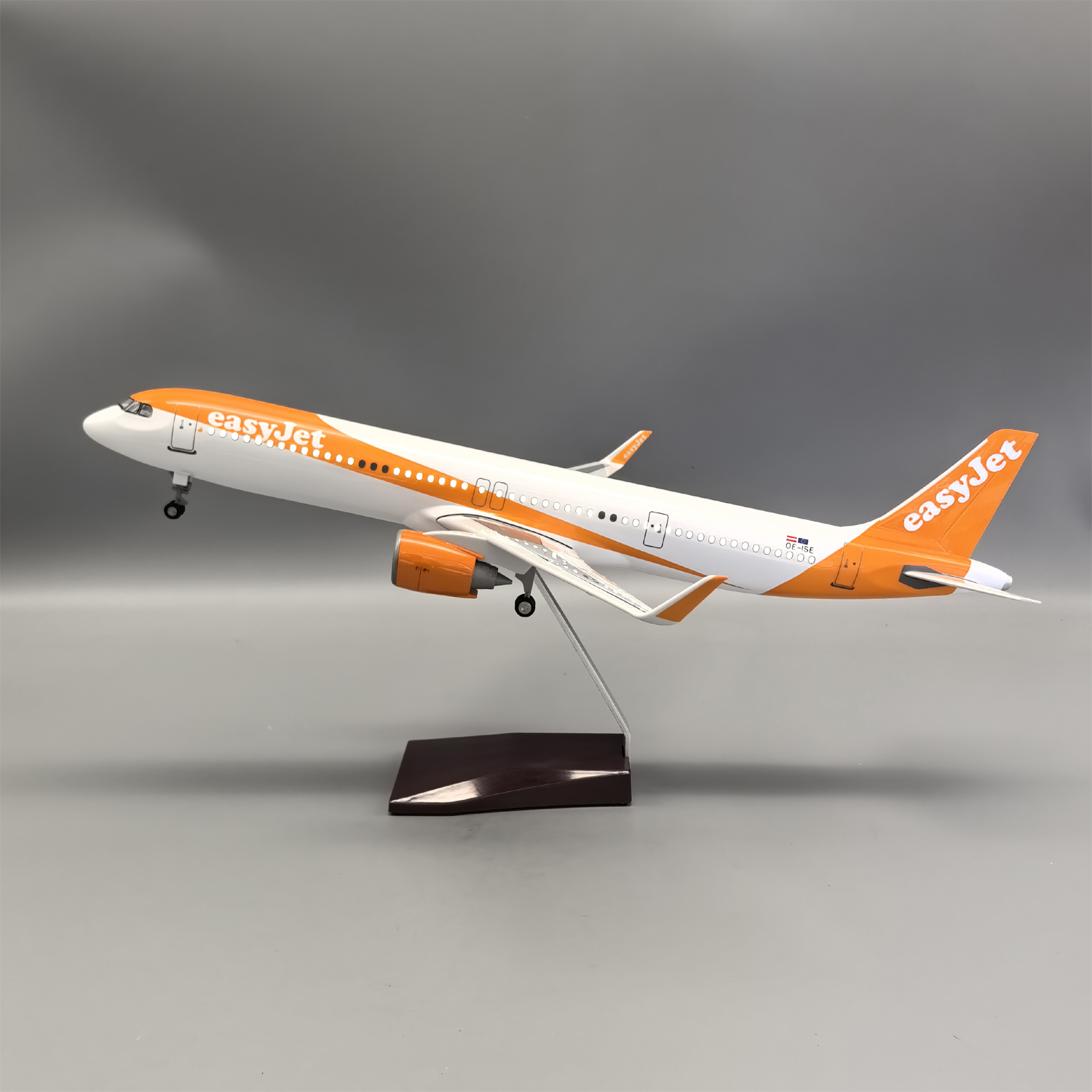44cm带灯易捷航空A321neo仿真民航客机飞机模型摆件礼品easyJet