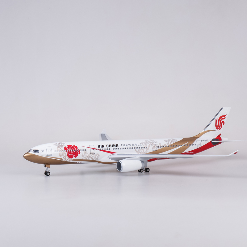 国航A330飞机模型仿真客机带轮子