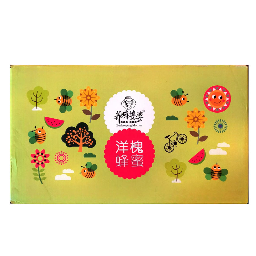 26.11到期养蜂婆婆花蜜洋槐蜂蜜130g*48支整箱柠檬柚子挤压式蜂蜜