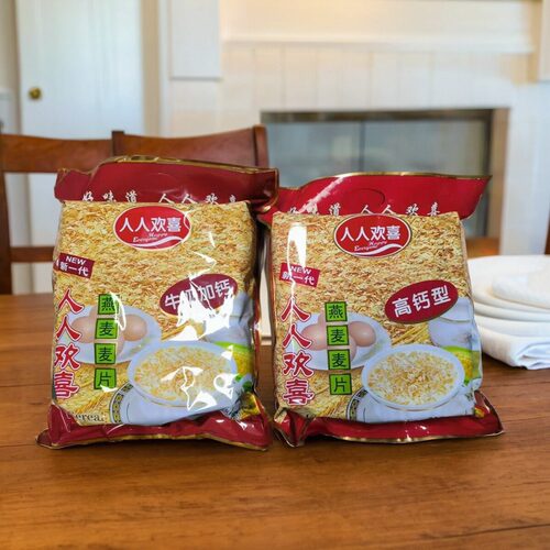 新货人人欢喜新一代高钙型燕麦片