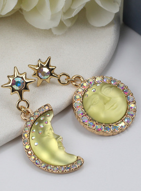 1000SE中古vintage复古风时尚百搭款可爱风镶月光石磁石吊坠