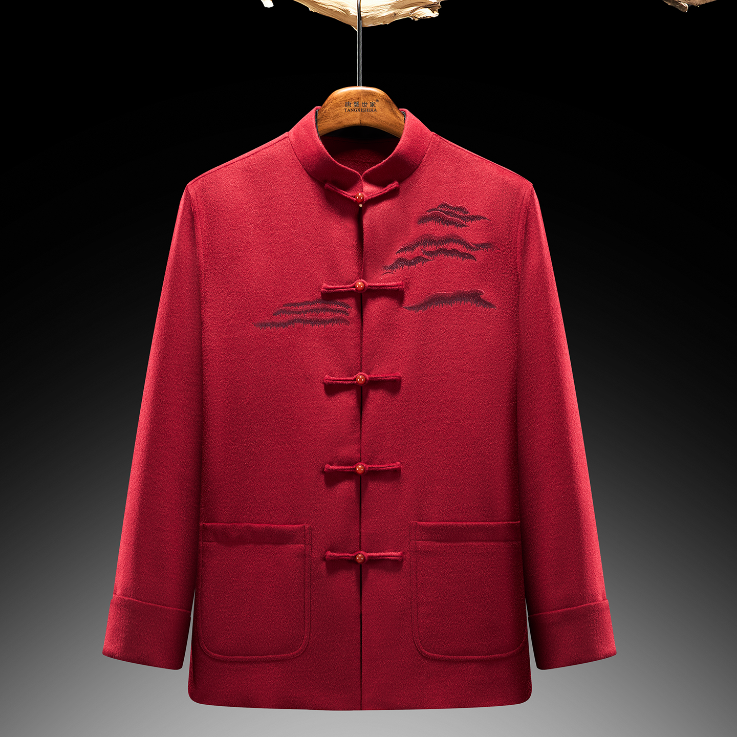 唐袭世家中青年男士羊毛唐装秋冬季中式男装中山装汉服中国风外套,男装,唐装,淘宝优惠券,粉丝福利购,淘宝优惠卷