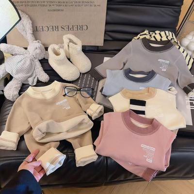 儿童内衣套装宝宝无骨保暖家居服