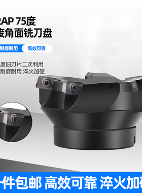 RAP75度壳型铣刀盘/1604废角平面刀盘 RAP400R 50/63/80/100/125