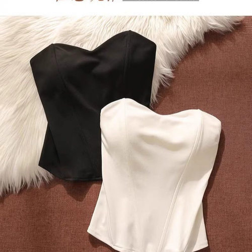 性感裹胸立体鱼骨胸衣吊带背心女性感婚纱礼服内搭打底衫抹胸
