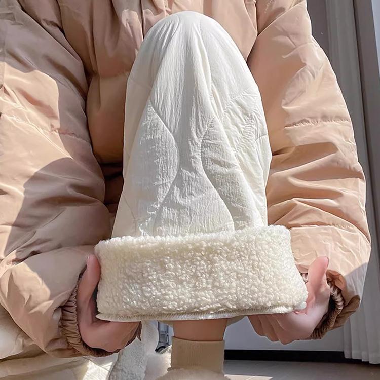 摇粒绒加绒棉裤女秋冬新款