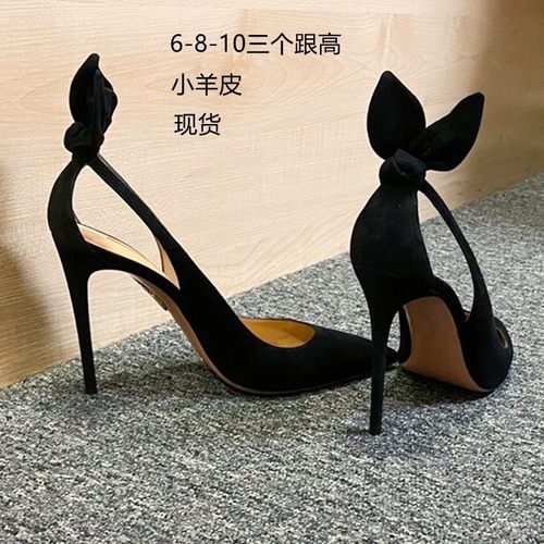 尖头细跟高跟鞋红丹丹