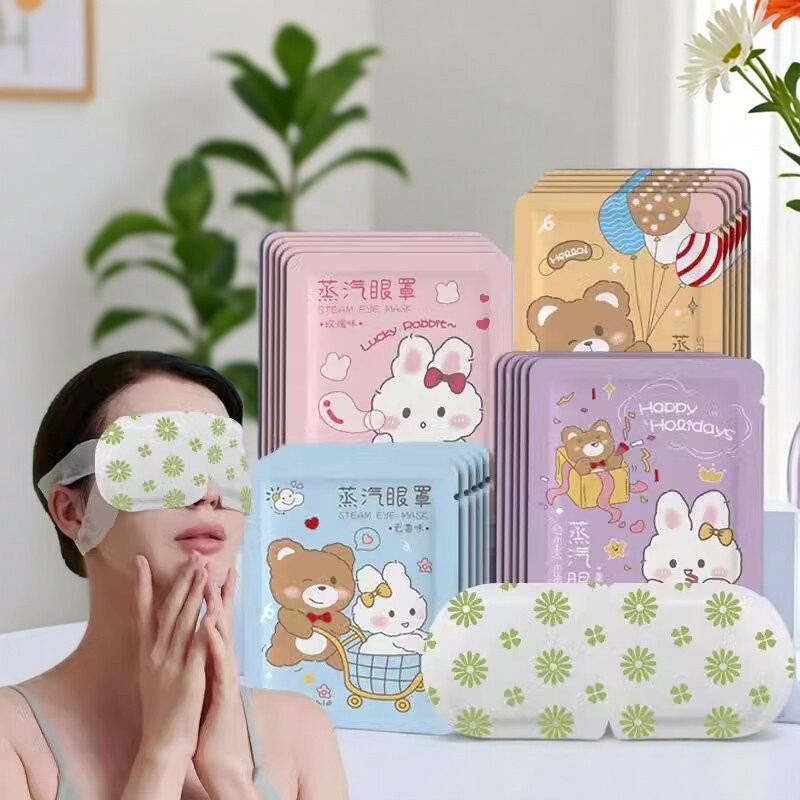 卡通蒸汽眼罩热敷眼部护理旅行遮光护眼贴