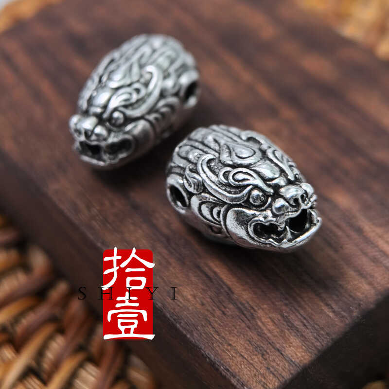 藏式新款貔貅手串百搭三通配件