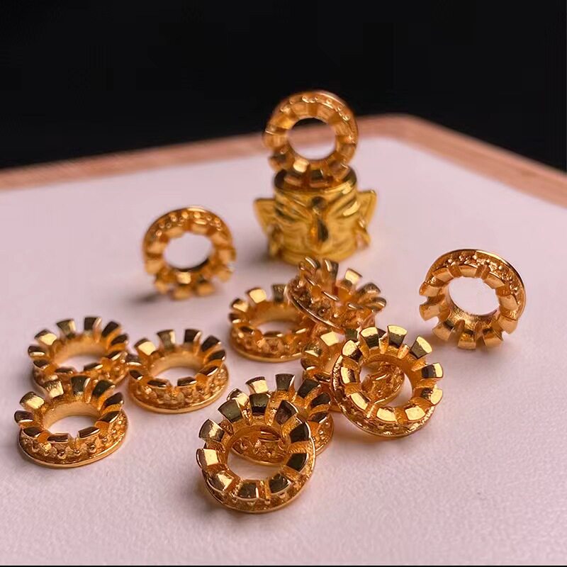 藏式8k工艺皇冠卡子DIY文玩配件