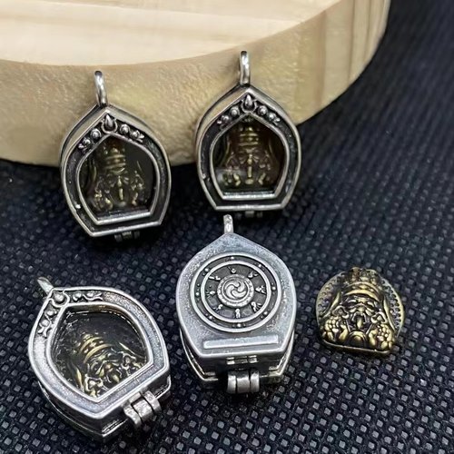 嘎乌盒方形吊坠国潮大黑天挂件