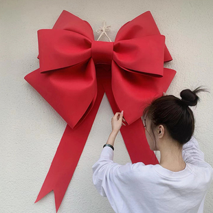 饰生日用品 网红ins大蝴蝶结拍照道具手工DIY彩色仿真布材质婚礼装