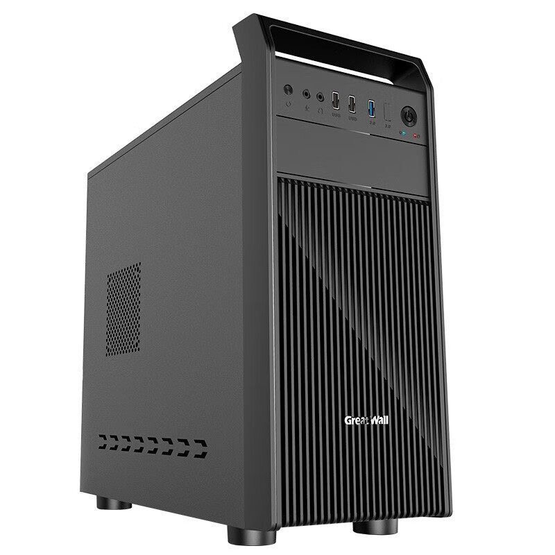长城商祺R25手提机箱USB3.0办公家用M-ATX组装机箱背线支持光驱位