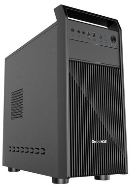 长城商祺R25手提机箱USB3.0办公家用M-ATX组装机箱背线支持光驱位