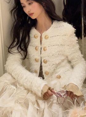 高级流苏开衫510039气质上衣宽松短款百搭香风短外套