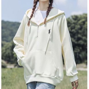 宽松卫衣连帽511103-2新款爆款春秋薄款刺绣冬季美式上衣拉链外套