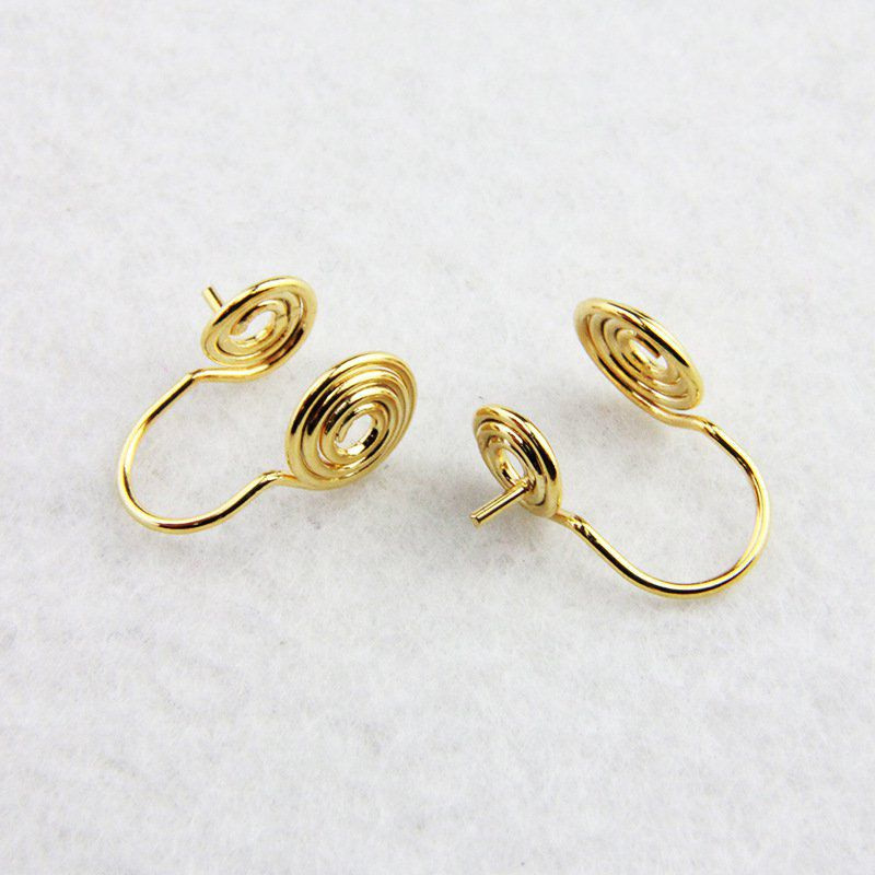 蚊香盘耳夹diy材料女隐形垫硅胶