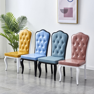 简约现代餐椅轻奢椅子家用靠背椅北欧餐桌椅休闲椅咖啡椅酒店凳子