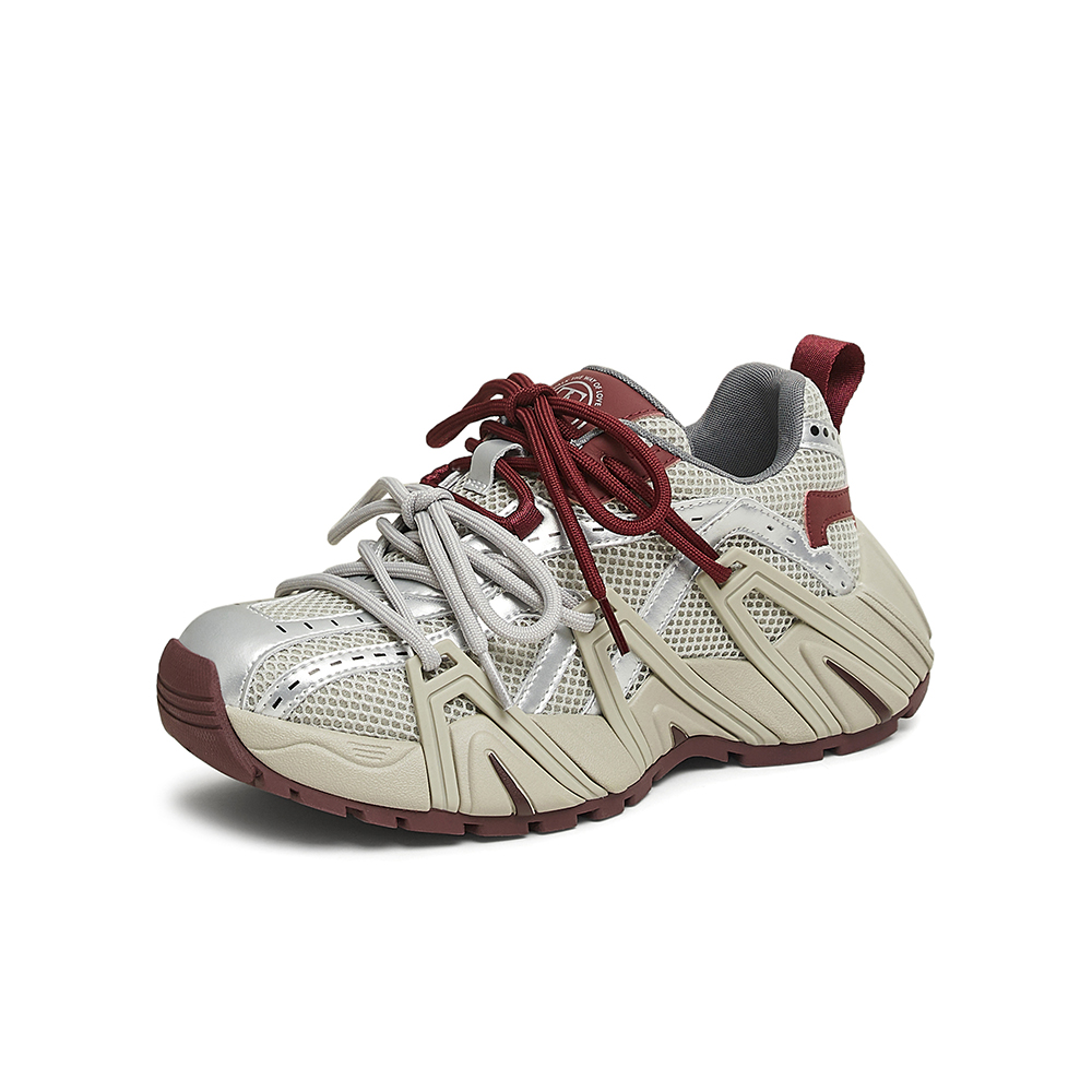 TATA他她厚底复古老爹鞋女鞋轻便休闲运动鞋2025春季新款GLF01AM5