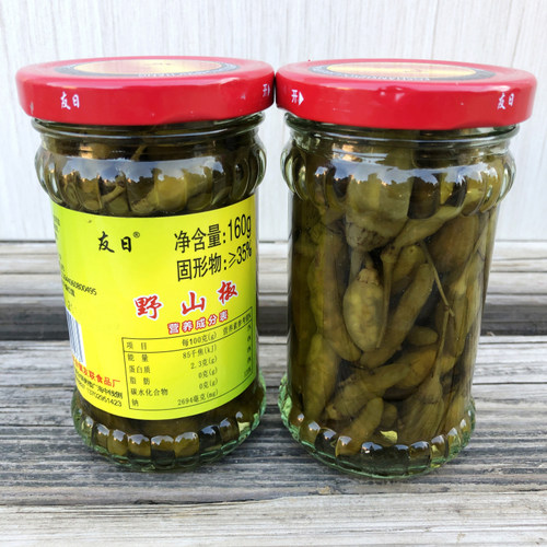 友日野山椒酸甜泡椒160g
