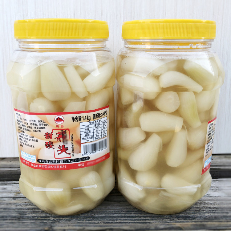酸甜荞头1.4kg珍品裕昌野山椒藠头即食开胃菜佛山军杰小米辣凉拌