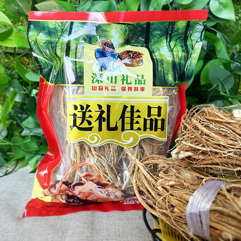 野山五指毛桃500g粤北特产广东韶关农家煲汤料五爪龙彩礼包装箱 - 实物图
