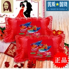 新品十字绣抱枕头套件一对单人结婚庆卧室情侣爱情鸳鸯款简单绣