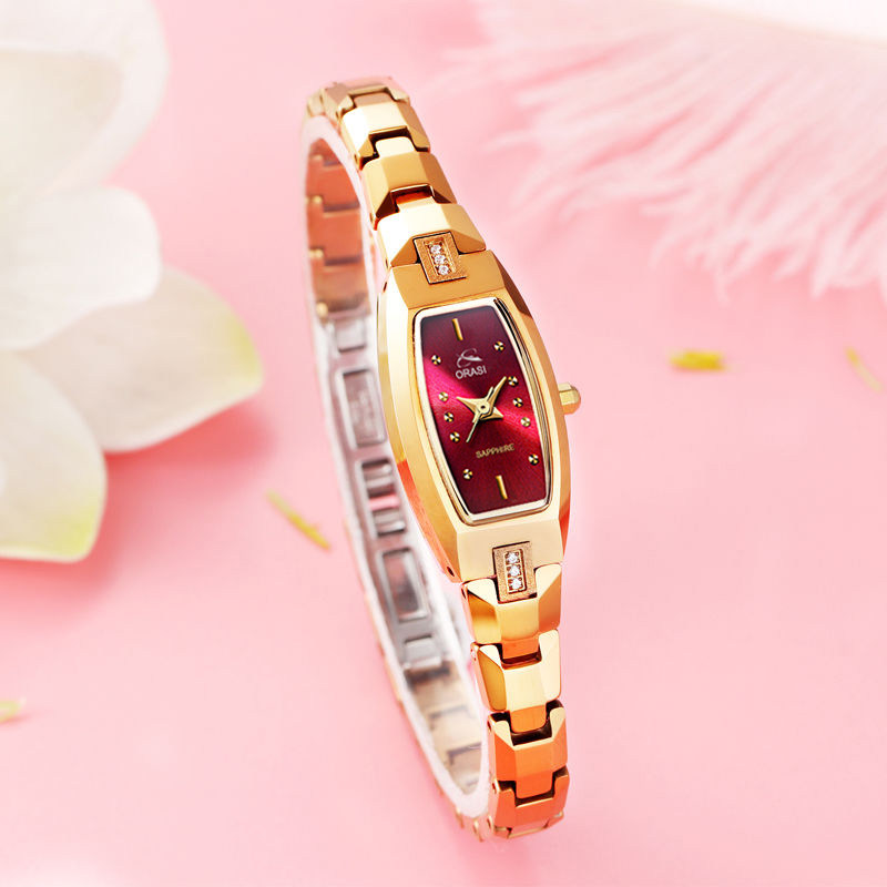 2020年新款正品名牌女士手表防水时尚细带手链石英钨钢时装表瑞士