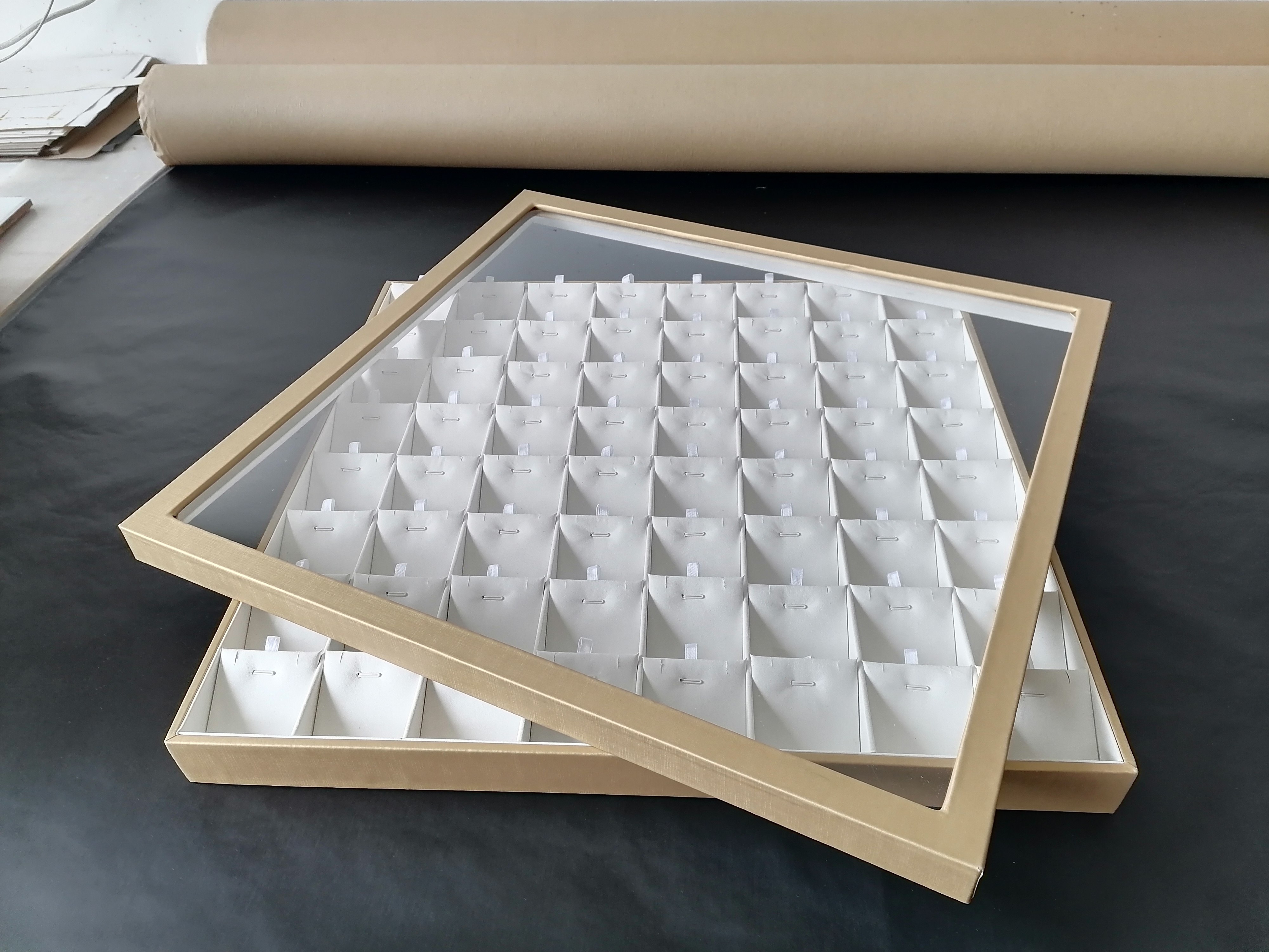 定制珠宝首饰活动盖子吊坠托盘戒指耳钉手镯手表首饰道具收纳整理