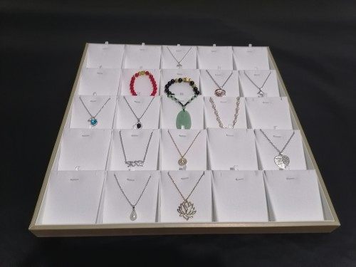 珠宝首饰定制项链吊坠大托盘收纳手镯手表戒指眼镜道具时尚皮革展