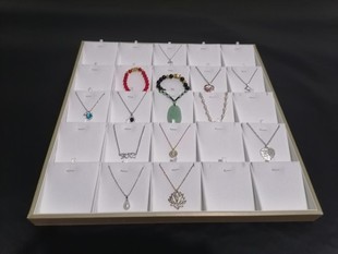 珠宝首饰定制项链吊坠大托盘收纳手镯手表戒指眼镜道具时尚皮革展