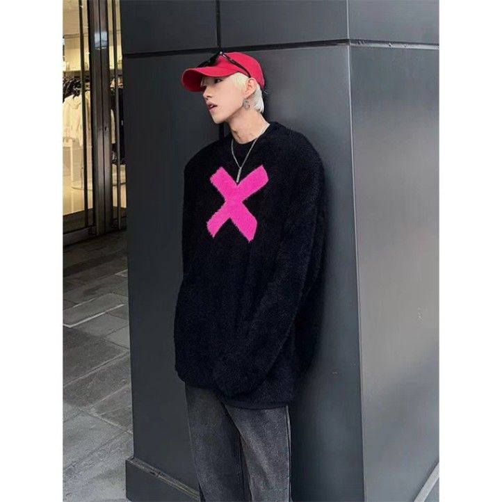 23冬季新款法国小众ZV经典款高领前短后长爱心100羊绒针织衫毛衣