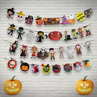 Halloween cờ cờ bố trí đạo cụ trang trí halloween trang trí treo cờ bat bí ngô kéo hoa - Sản phẩm Đảng / Magic / Hiệu suất phụ kiện tiệc hóa trang	