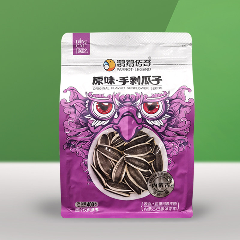 顶彩鹦鹉传奇系列原味手剥瓜子内蒙特产 休闲小零食400g袋装属于什么档次？