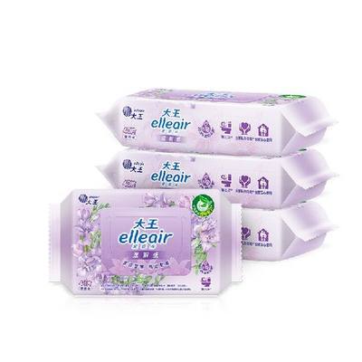 elleair大王爱璐儿 湿厕纸 舒缓清洁型40片4包私密护理湿巾