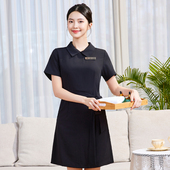 高端美容院工作服新款 女理疗馆美容师足浴职业技师连衣裙医美工装