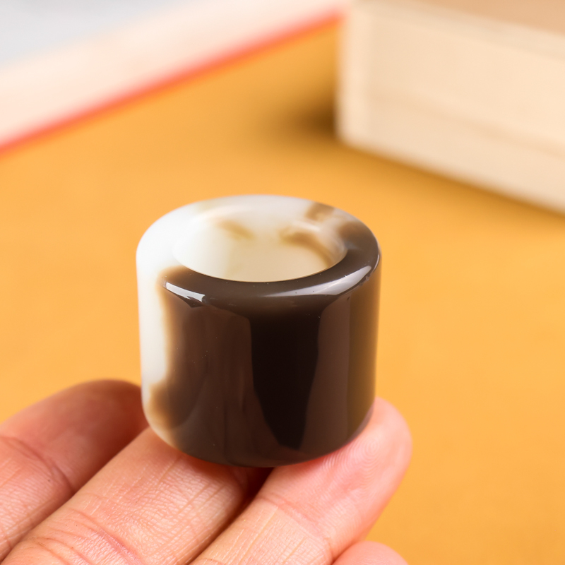 新疆和田玉糖玉扳指男款大拇指环