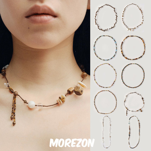 MOREZON【ZIXIU子休】25SS新款设计师小众沉香串珠时尚个性项链女