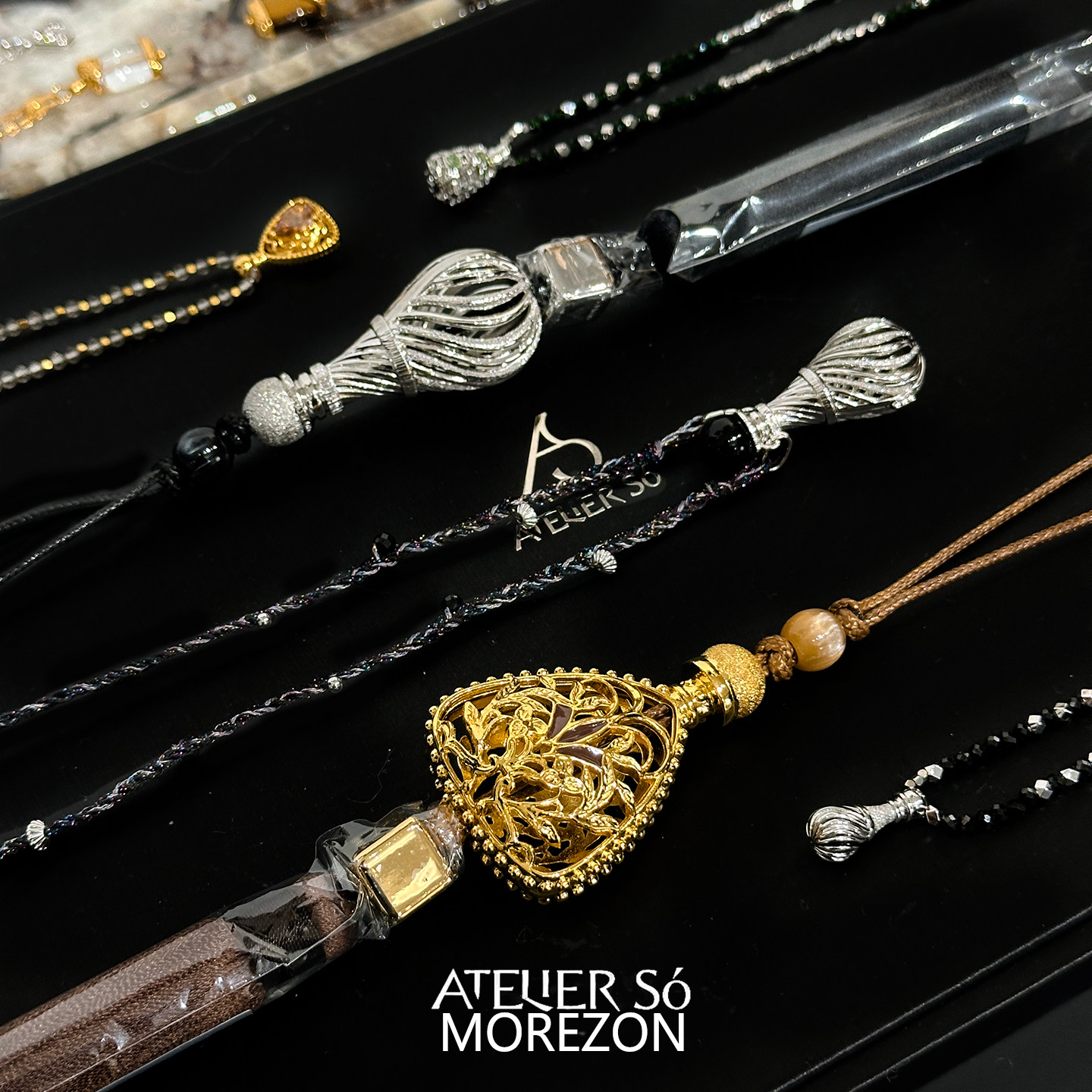 MOREZON【ATELIERSO】26SS新款小众设计师潮人个性香水瓶串珠项链