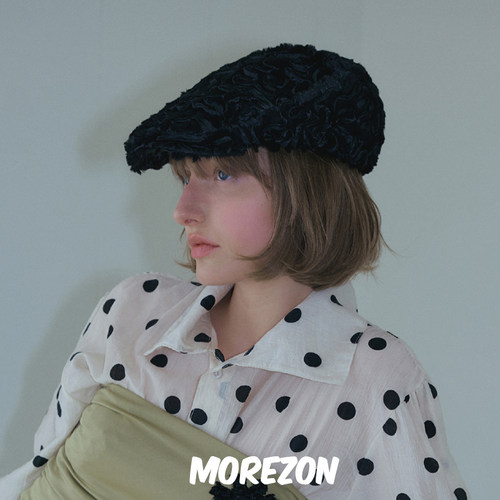 MOREZON【POESIE D'AME ROSE COIL FLAT CAP】秋冬玫瑰花朵前进帽