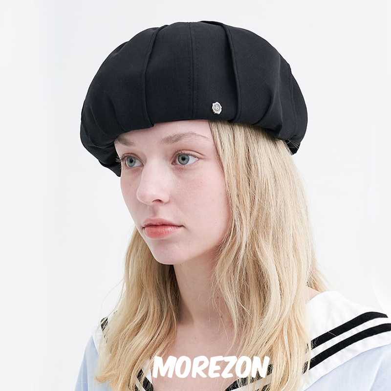 MOREZON【Brown hat Twisted Ribbon Beret】24春夏扭扭贝雷帽子