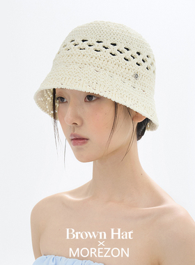 MOREZON【Brown hat Cosette Knitting Hat】26春夏针织渔夫帽子
